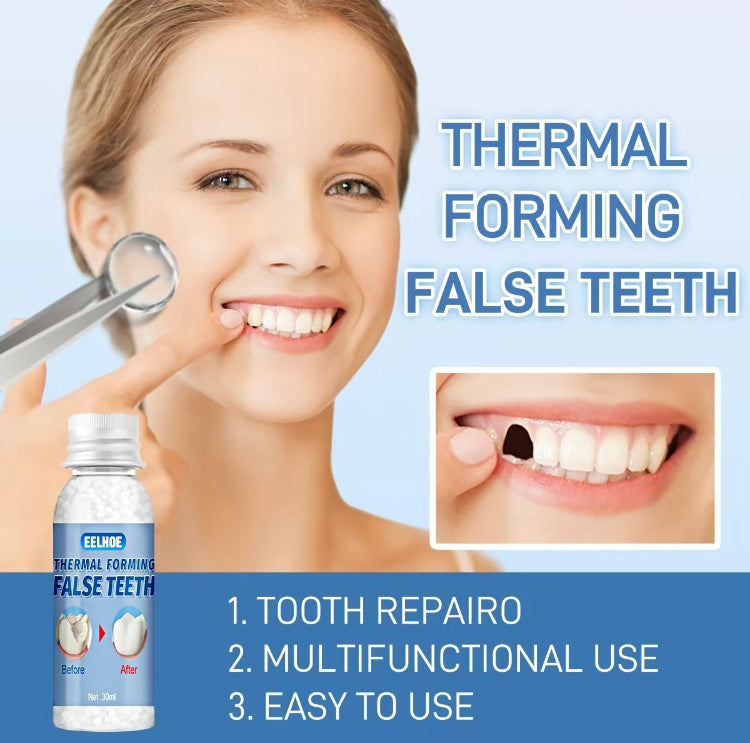 Dentaduras de gel moldáveis ​​EELHOE, obturações temporárias, cáries e restaurações dentárias, kit de obturação dentária temporária, dentadura falsa oral
