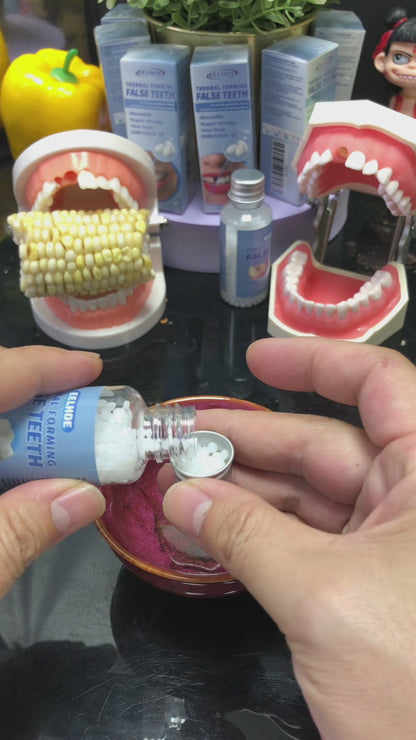 Dentaduras de gel moldáveis ​​EELHOE, obturações temporárias, cáries e restaurações dentárias, kit de obturação dentária temporária, dentadura falsa oral